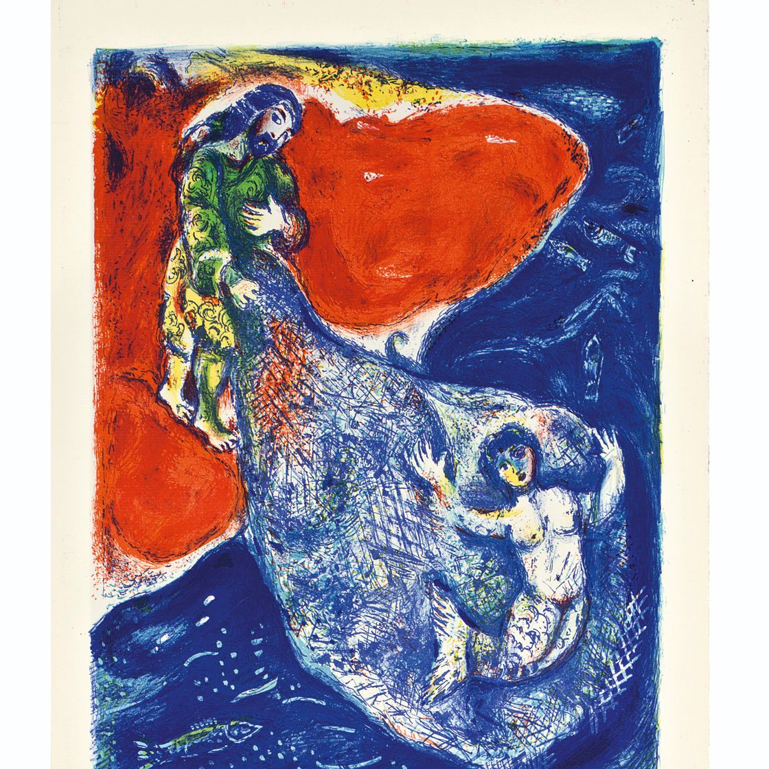 Marc Chagall — Четыре сказки из "Тысячи и одной ночи", издательство "Пантеон Букс", Нью-Йорк, 1948, изображение 10