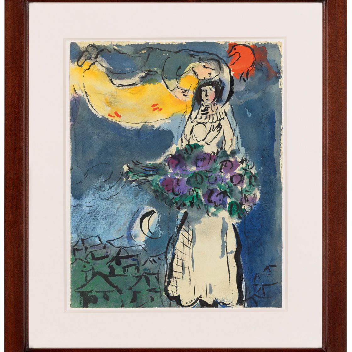 Marc Chagall — Этюд для румян "Солей", изображение 2