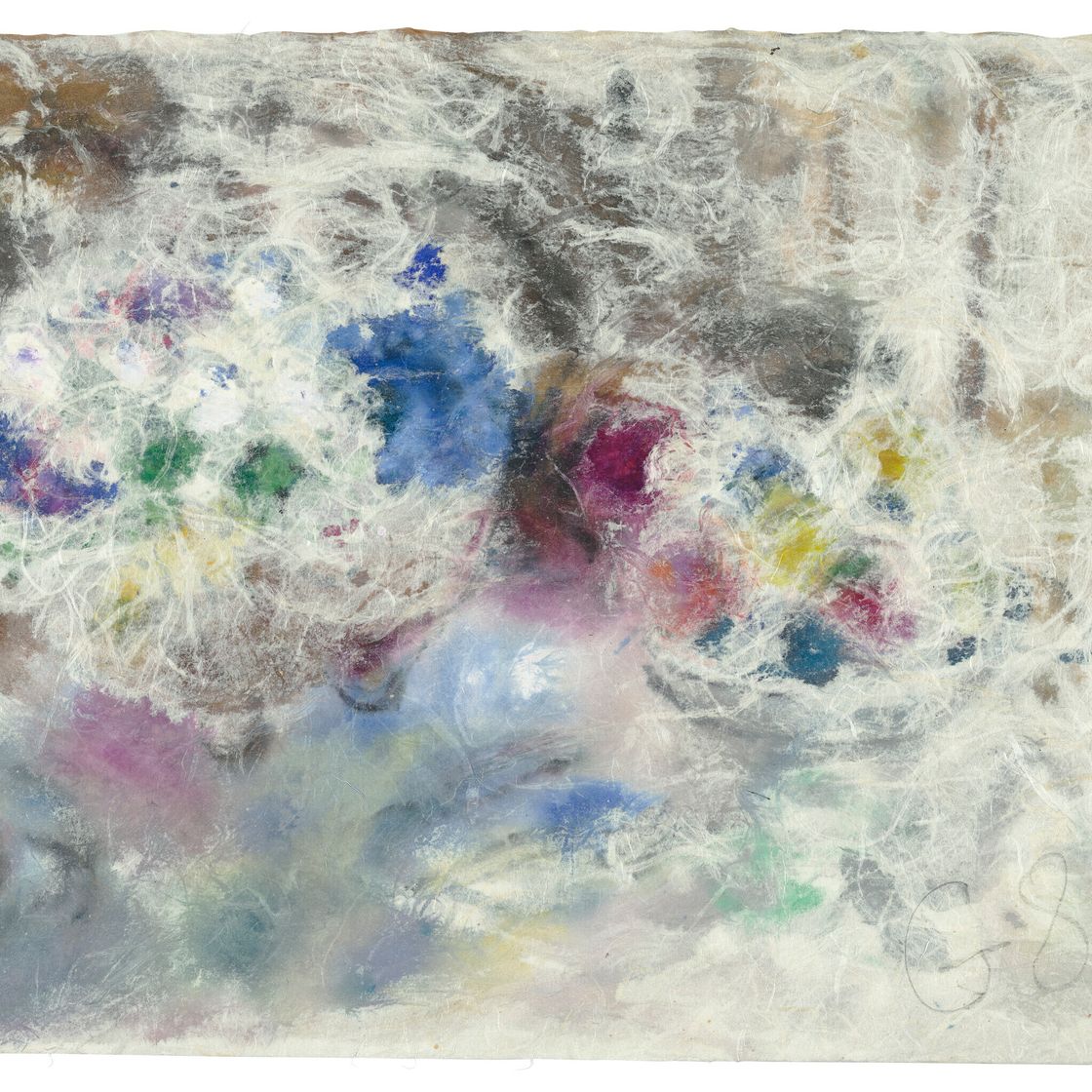 Marc Chagall — Цветы и фрукты на столе в Зильс-Марии, изображение 2