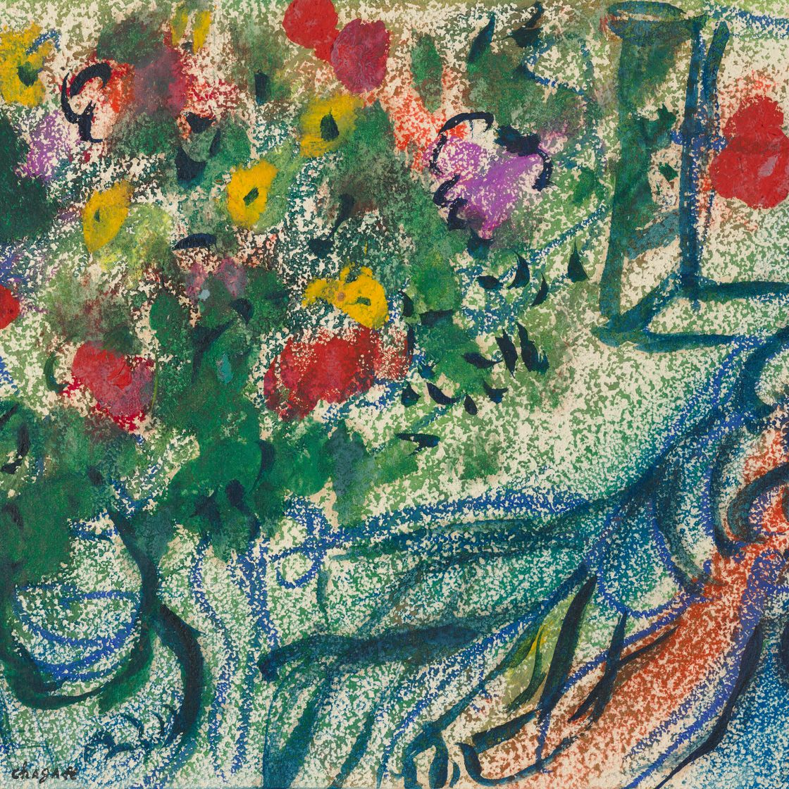 Marc Chagall — Букет и любовь из-за угла, изображение 1