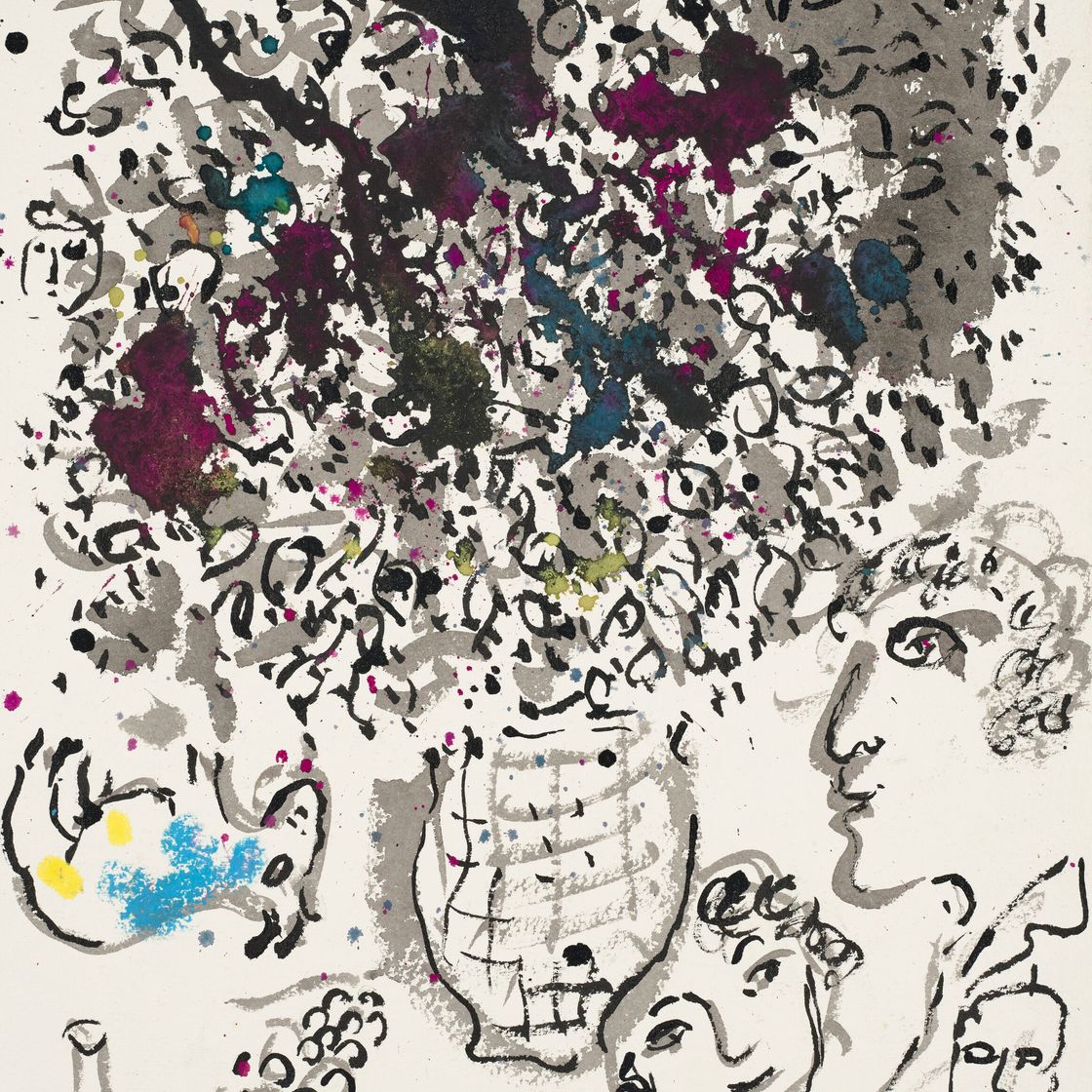 Marc Chagall — Любовь к букету