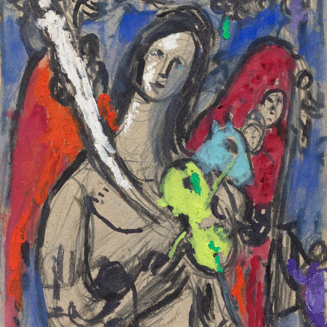Marc Chagall — Сочинение для концерта "Голубой апельсин в розовых тонах" (1923-45), изображение 1