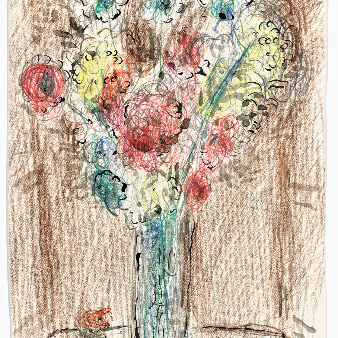 Marc Chagall — Интересен брюнет с букетом, открывающим вид из окна., изображение 3