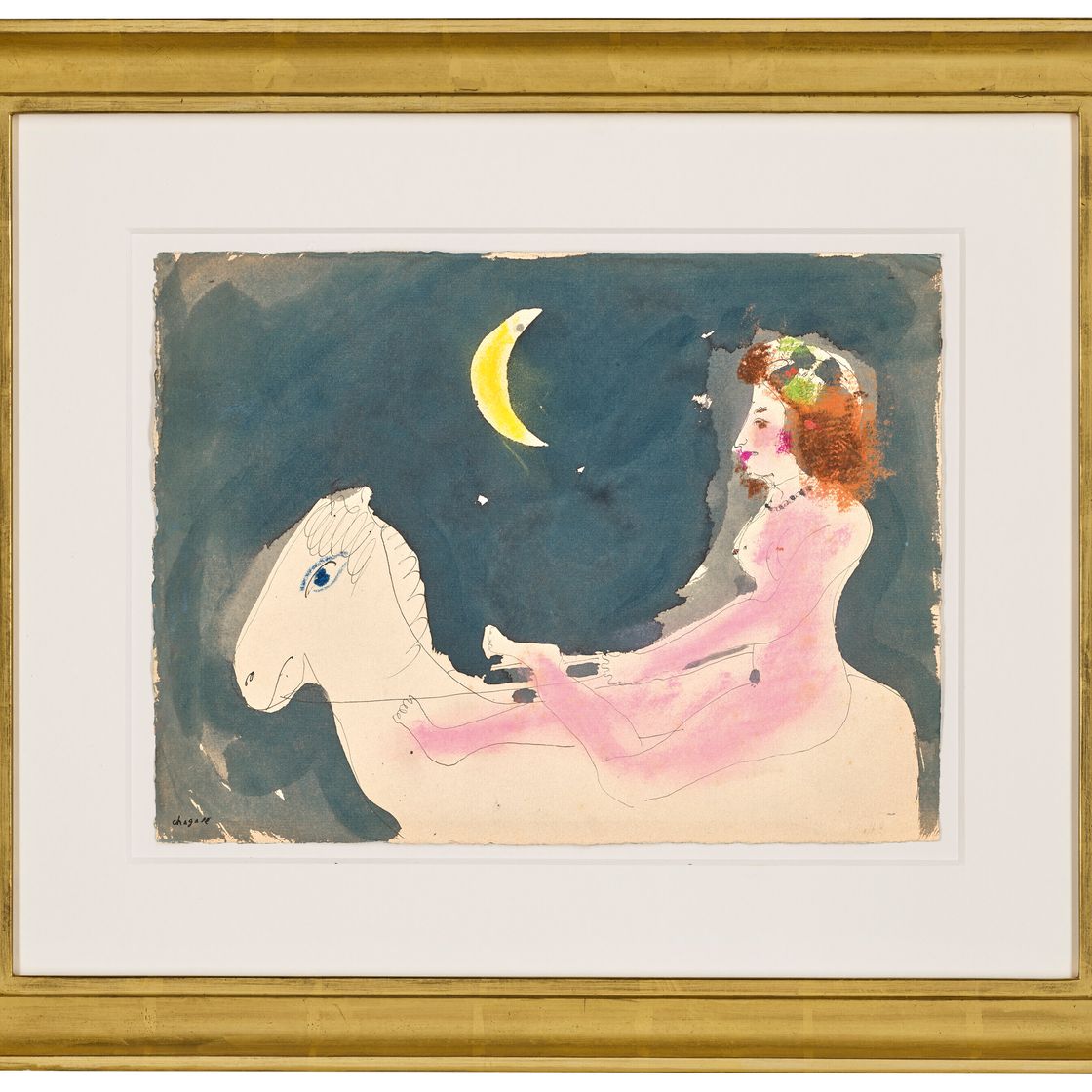 Marc Chagall — Ночь в одиночестве, изображение 2