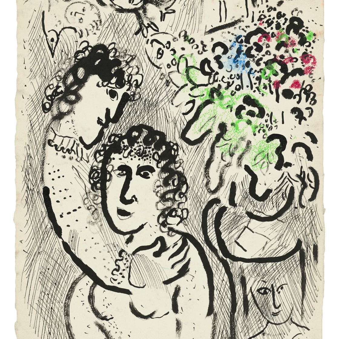 Marc Chagall — Встреча с любимым букетом