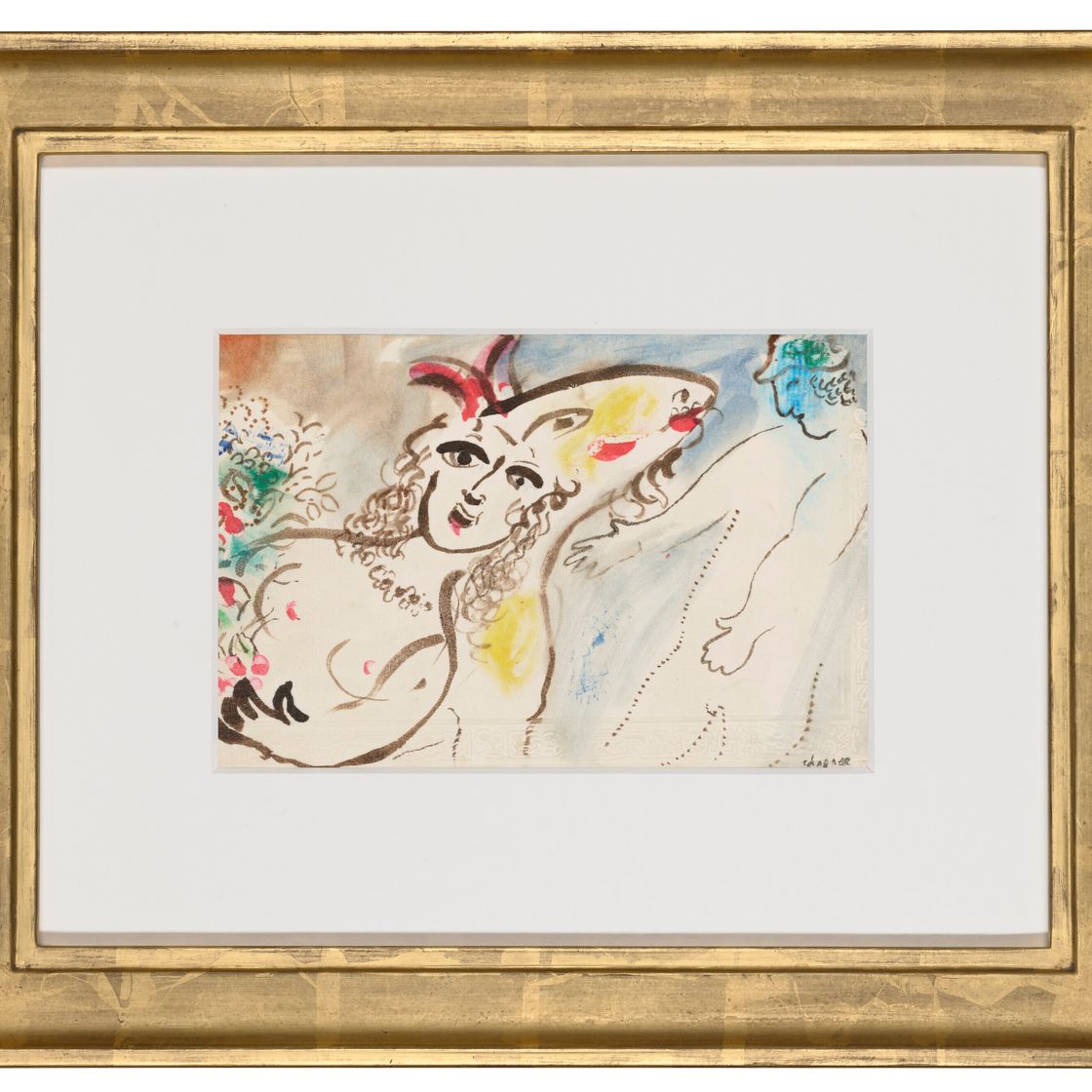 Marc Chagall — Этюд для "Пейсан и голубое животное в разговоре без румян’, изображение 2