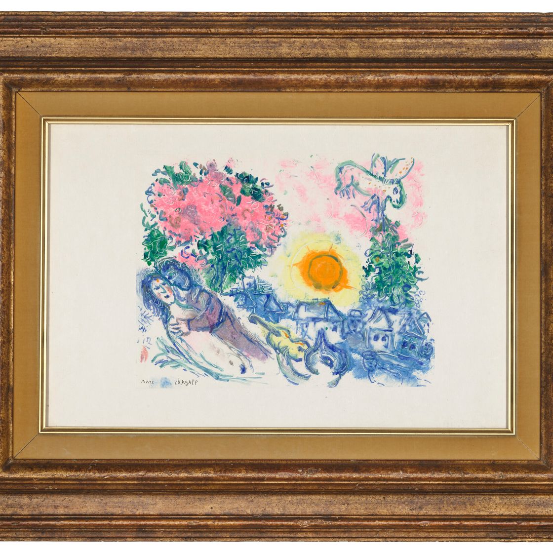 Marc Chagall — Любовь в карете дю Солей, изображение 2