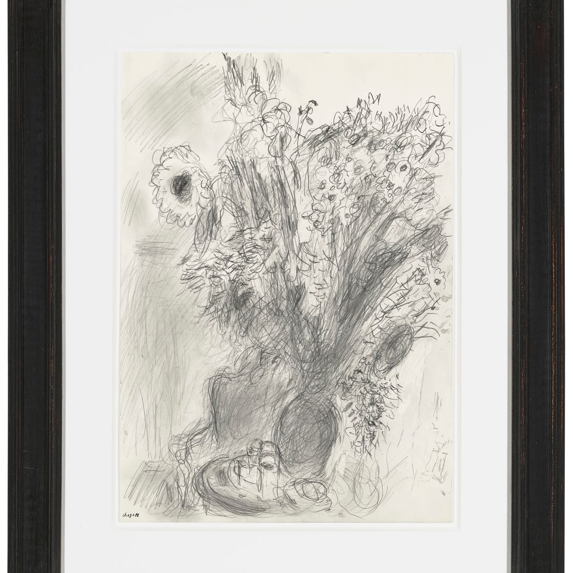 Marc Chagall — Интерьер с букетом цветов в турне, изображение 2