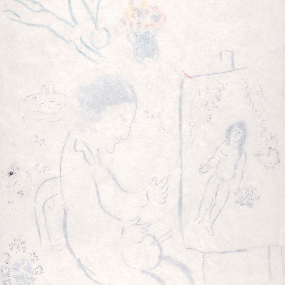 Marc Chagall — Любовь к кавалеру и сыну ну, изображение 3