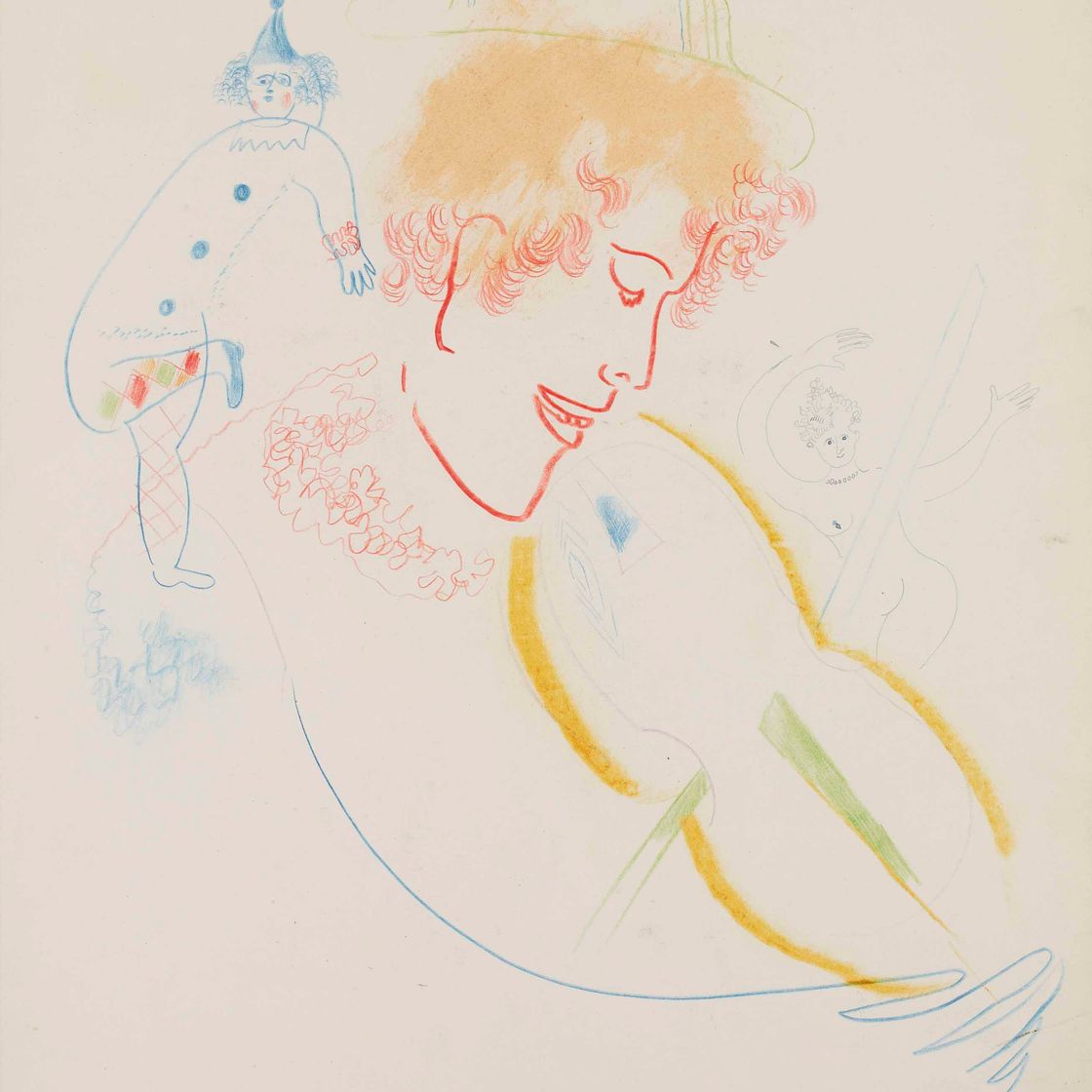 Marc Chagall — Виолончелистка в главной роли