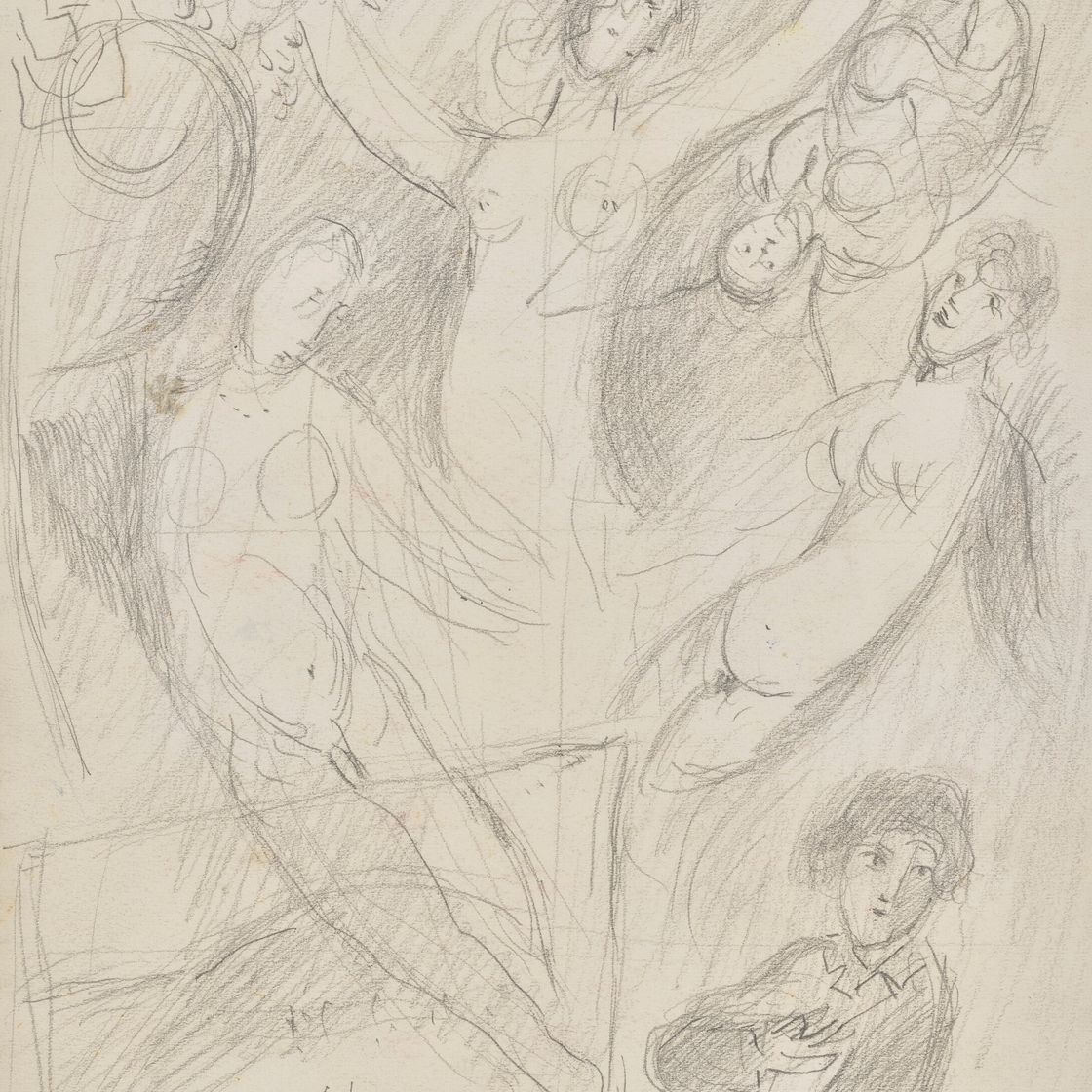 Marc Chagall — Этюд для оперы (1953), изображение 1