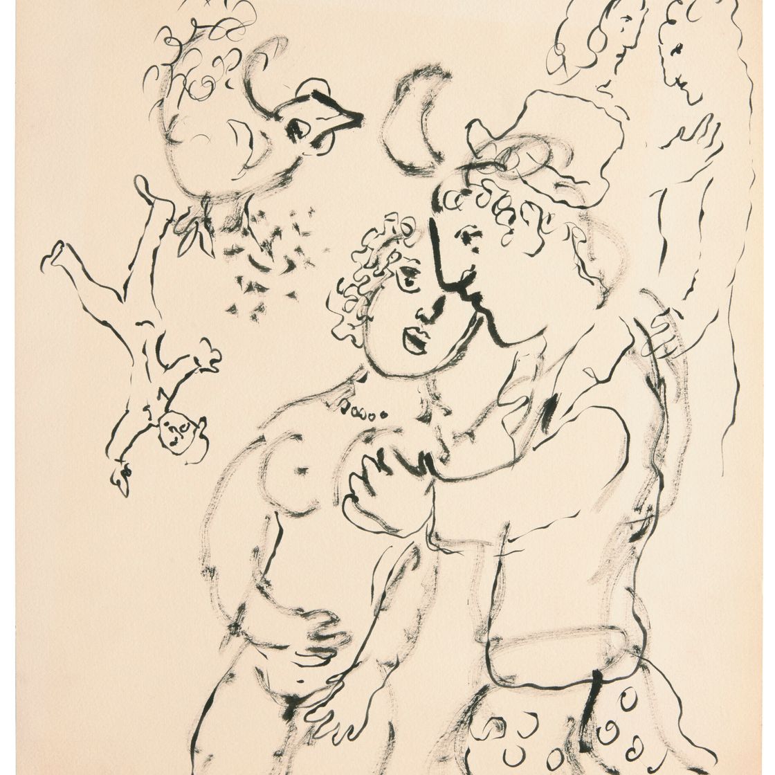 Marc Chagall — Вариант для "Клоуна в образе жаворонка" (M.995)