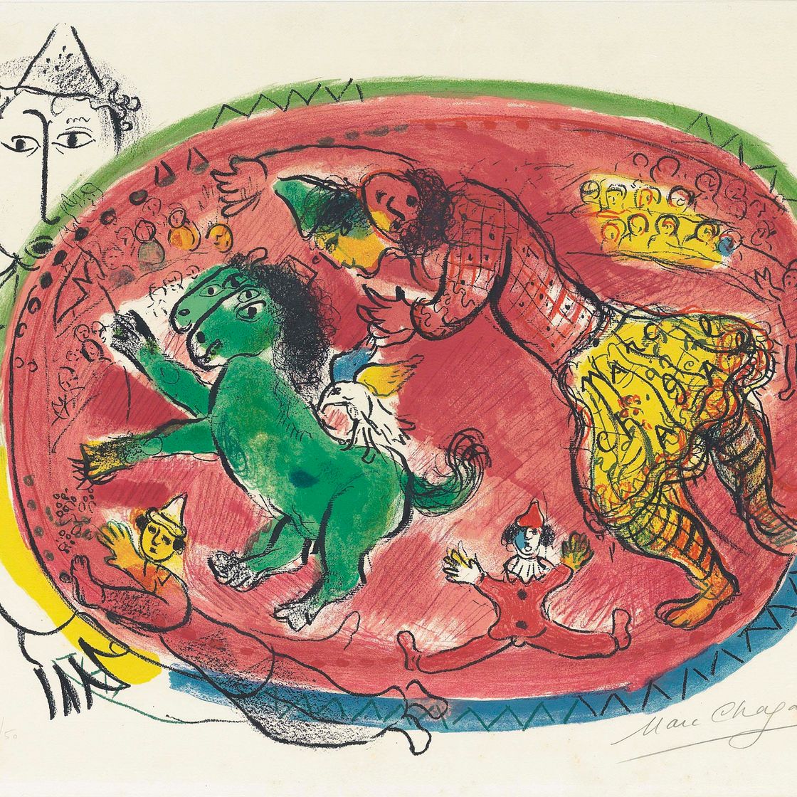 Marc Chagall — Румяна Серкль (Mourlot 440)