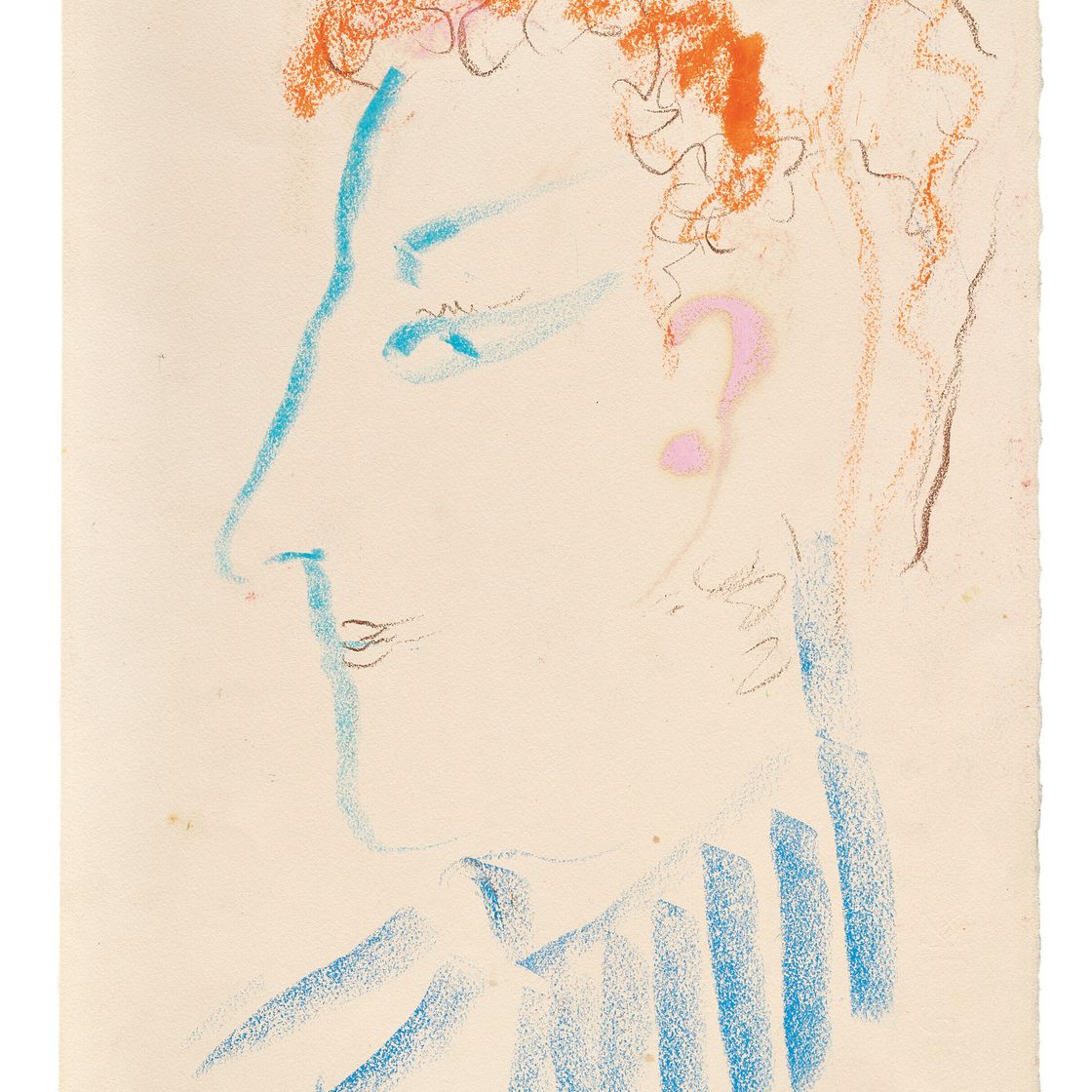 Marc Chagall — Автопортрет в профиле, изображение 2