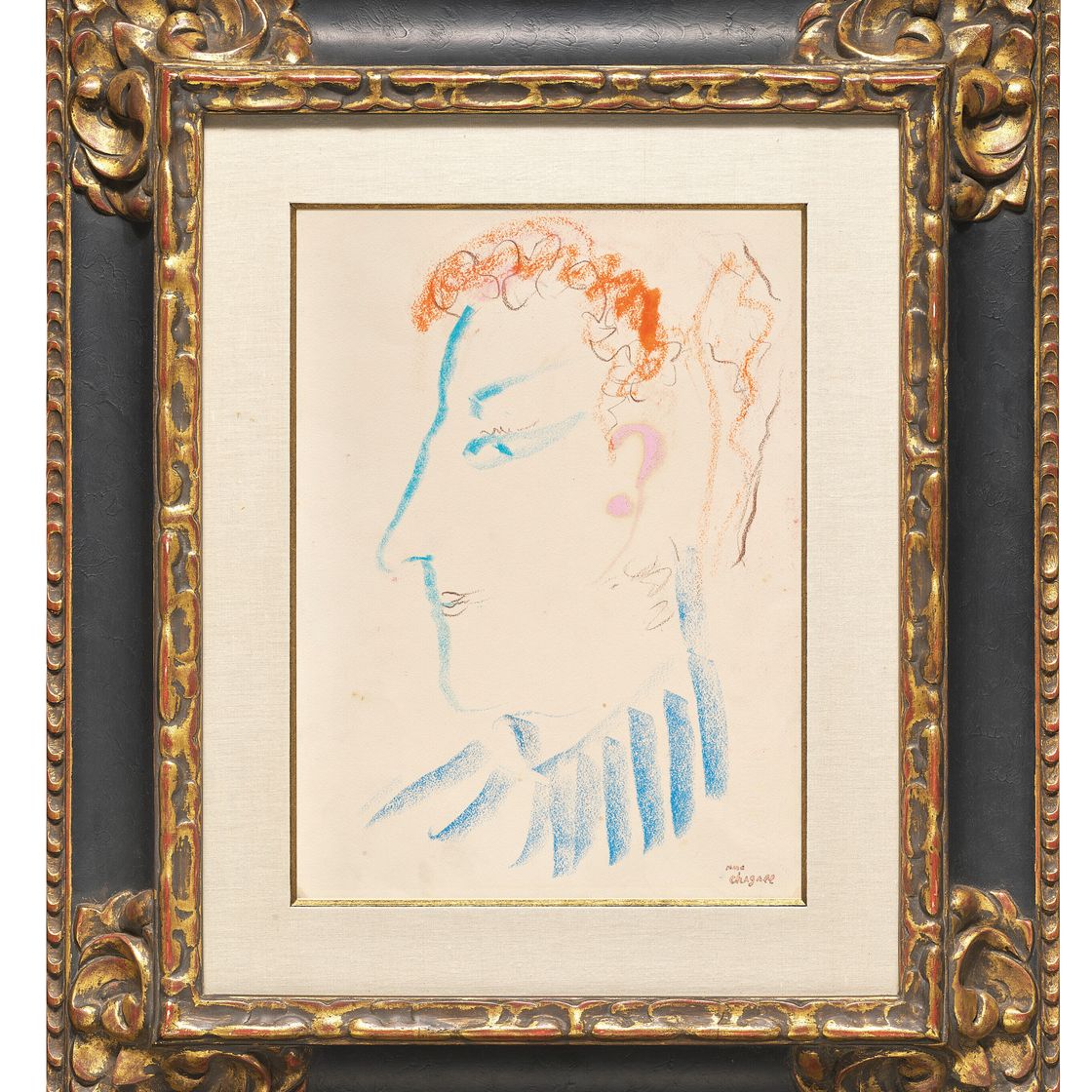 Marc Chagall — Автопортрет в профиле, изображение 4