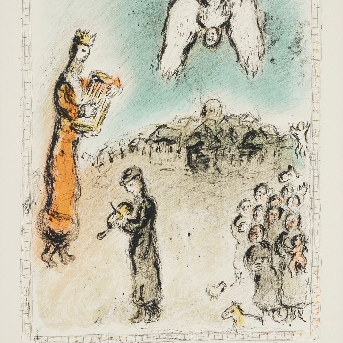 Marc Chagall — Появление царя Давида