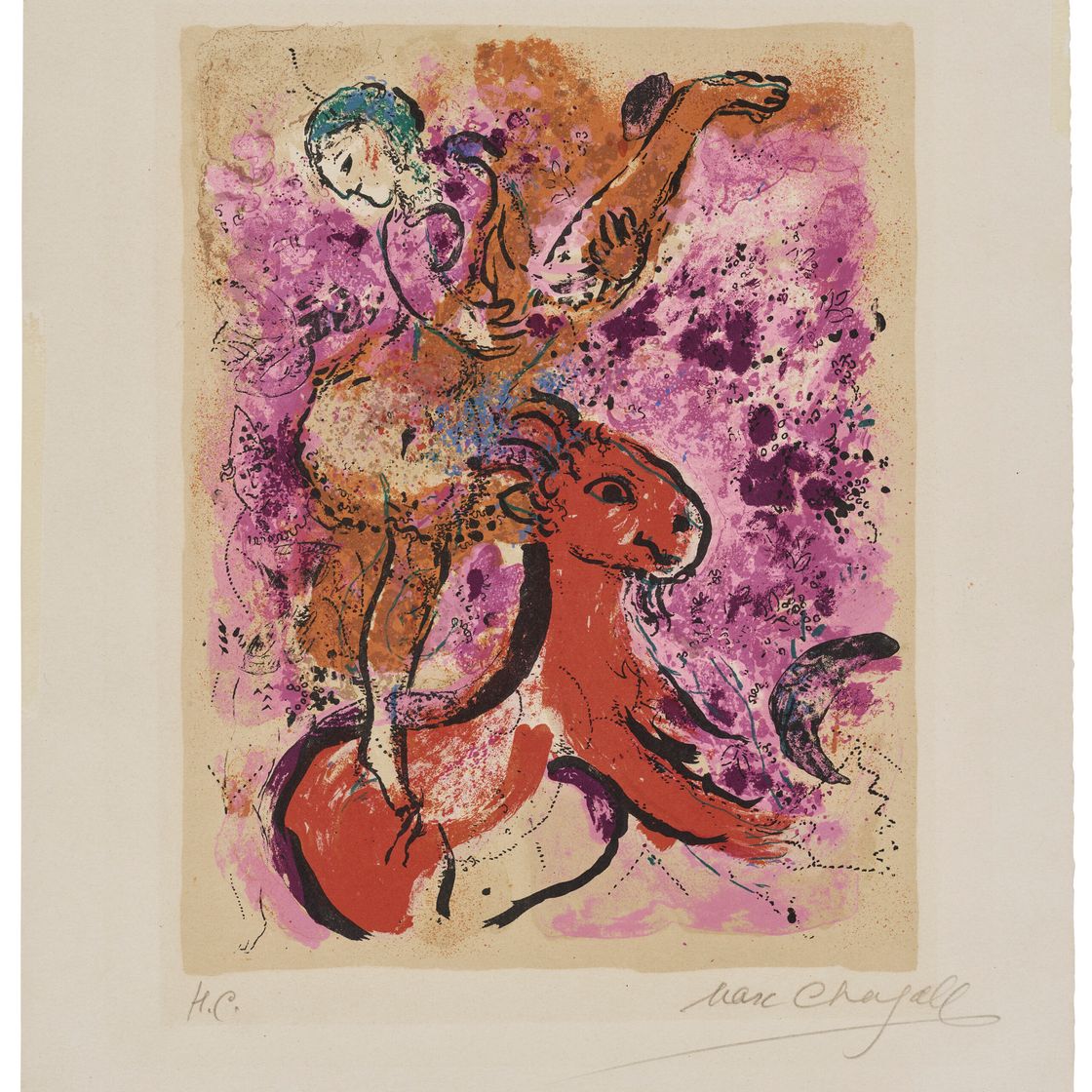 Marc Chagall — Эскулап в стиле "Шевалье руж"