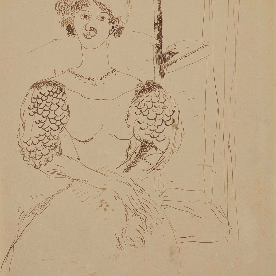 Marc Chagall — Тетя Элоиза из провинциальной свиты, Гюстав Кокио