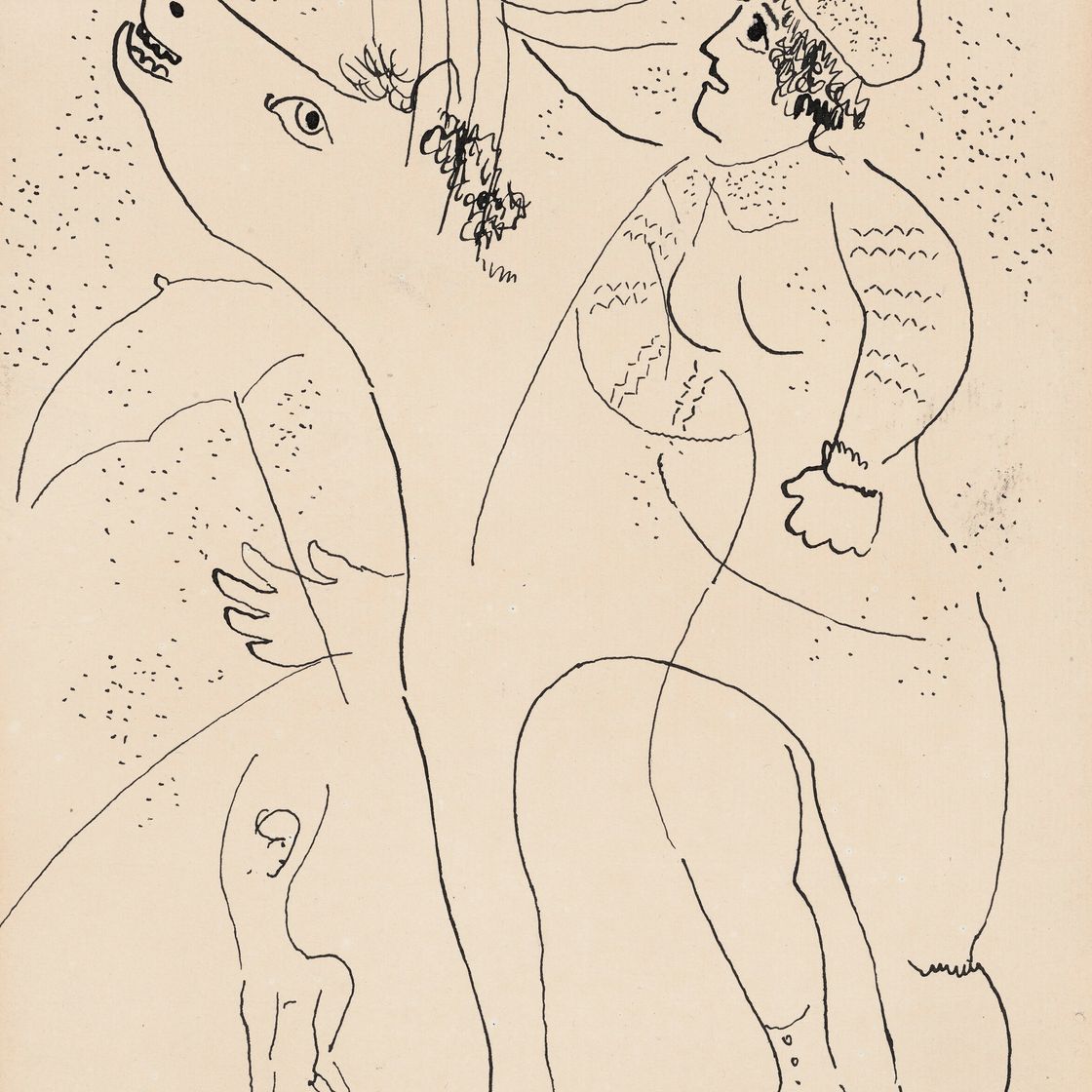 Marc Chagall — Патинеры, изображение 1