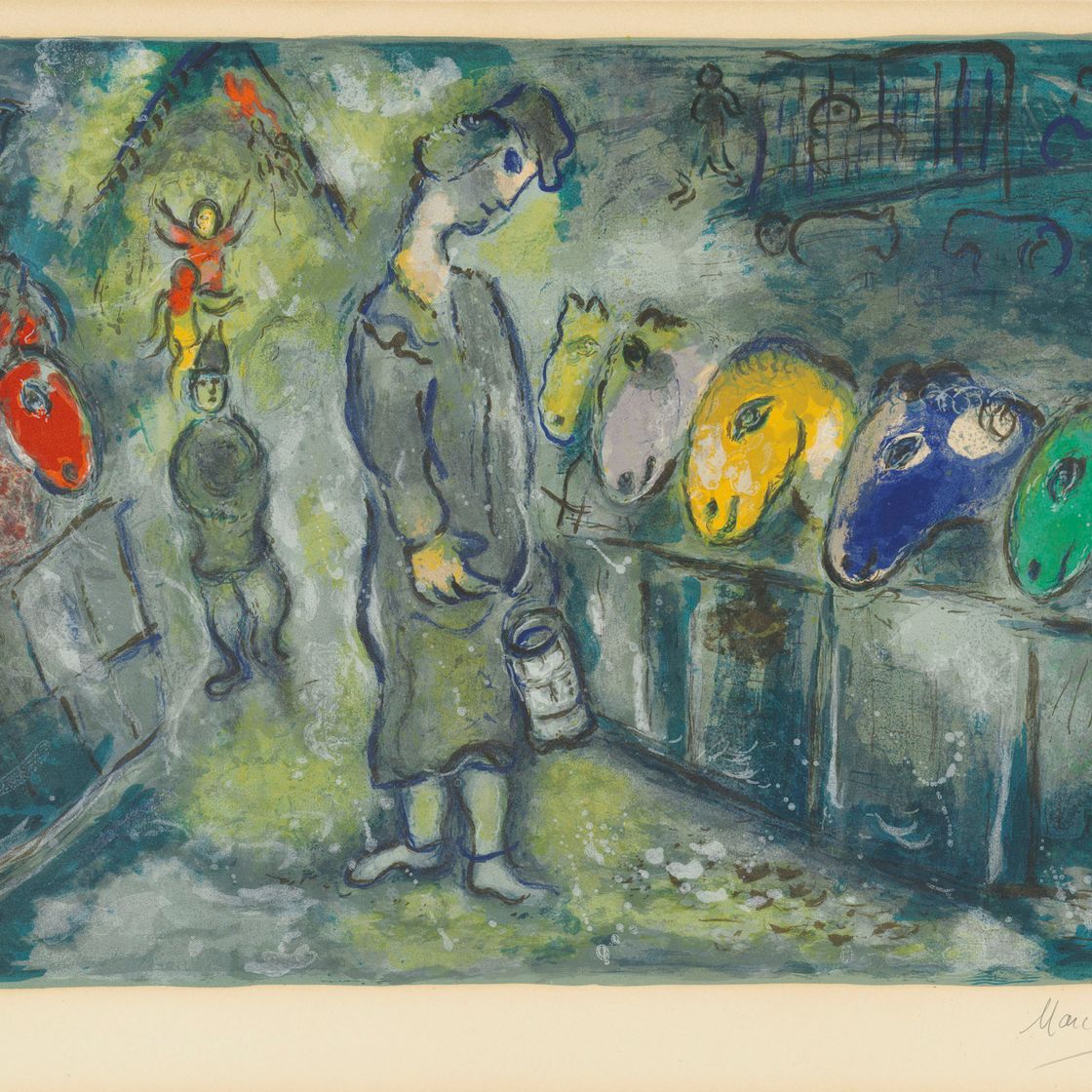 Marc Chagall — Одна тарелка, от: Le Cirque
