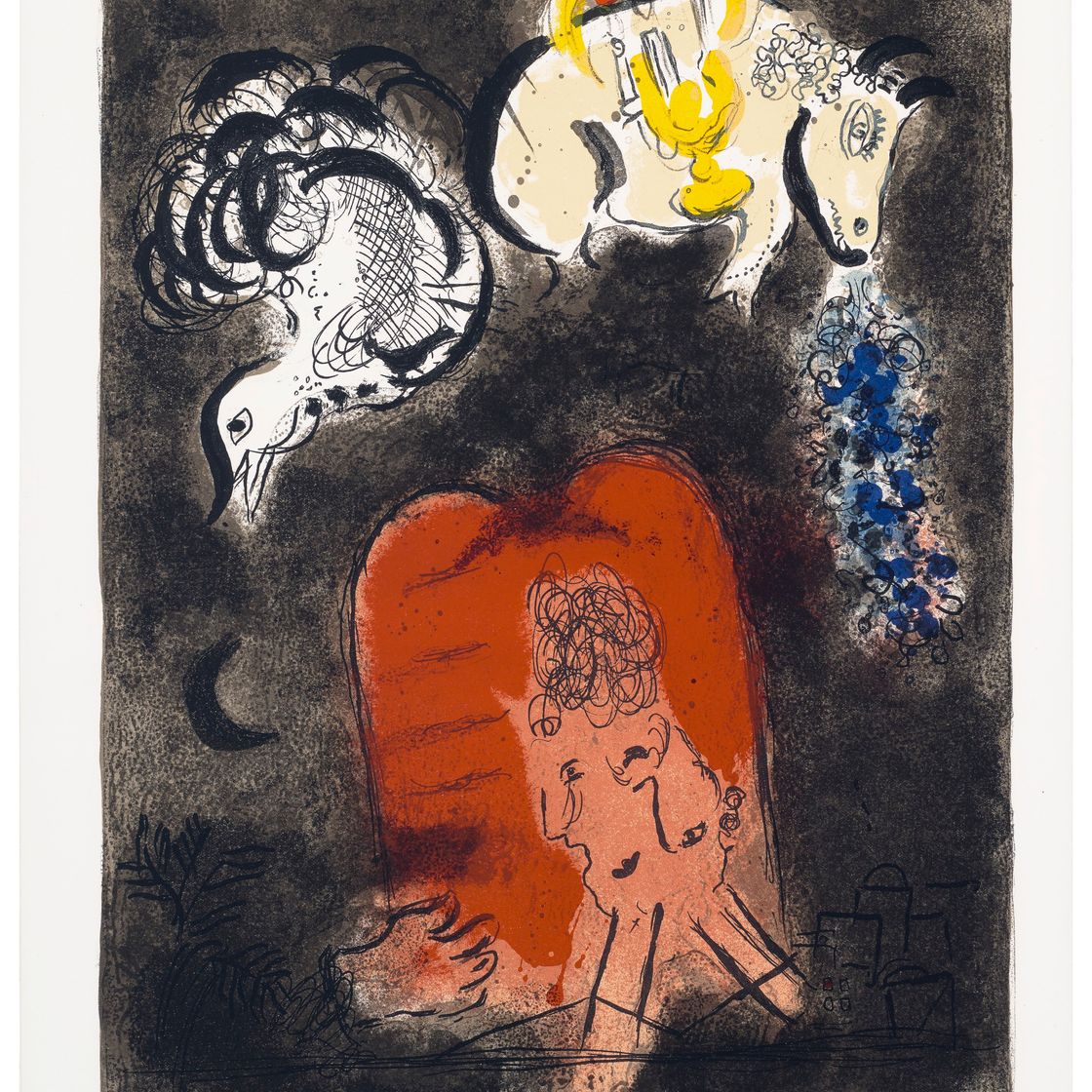 Marc Chagall — "История исхода", Леон Амиэль, Париж, 1966, изображение 1