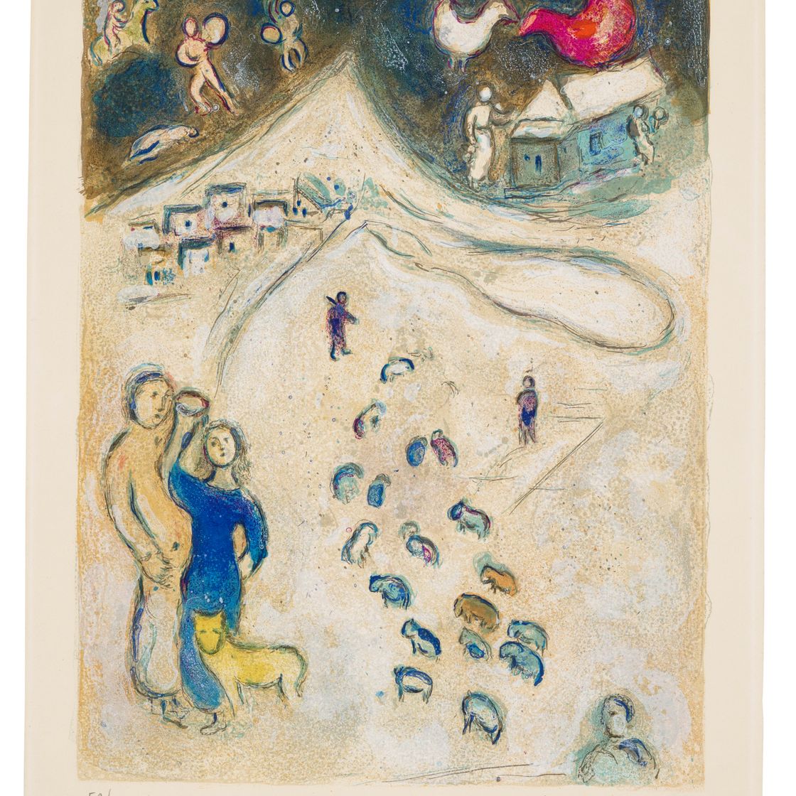 Marc Chagall — L'Hiver, от: Дафнис и Хлоя