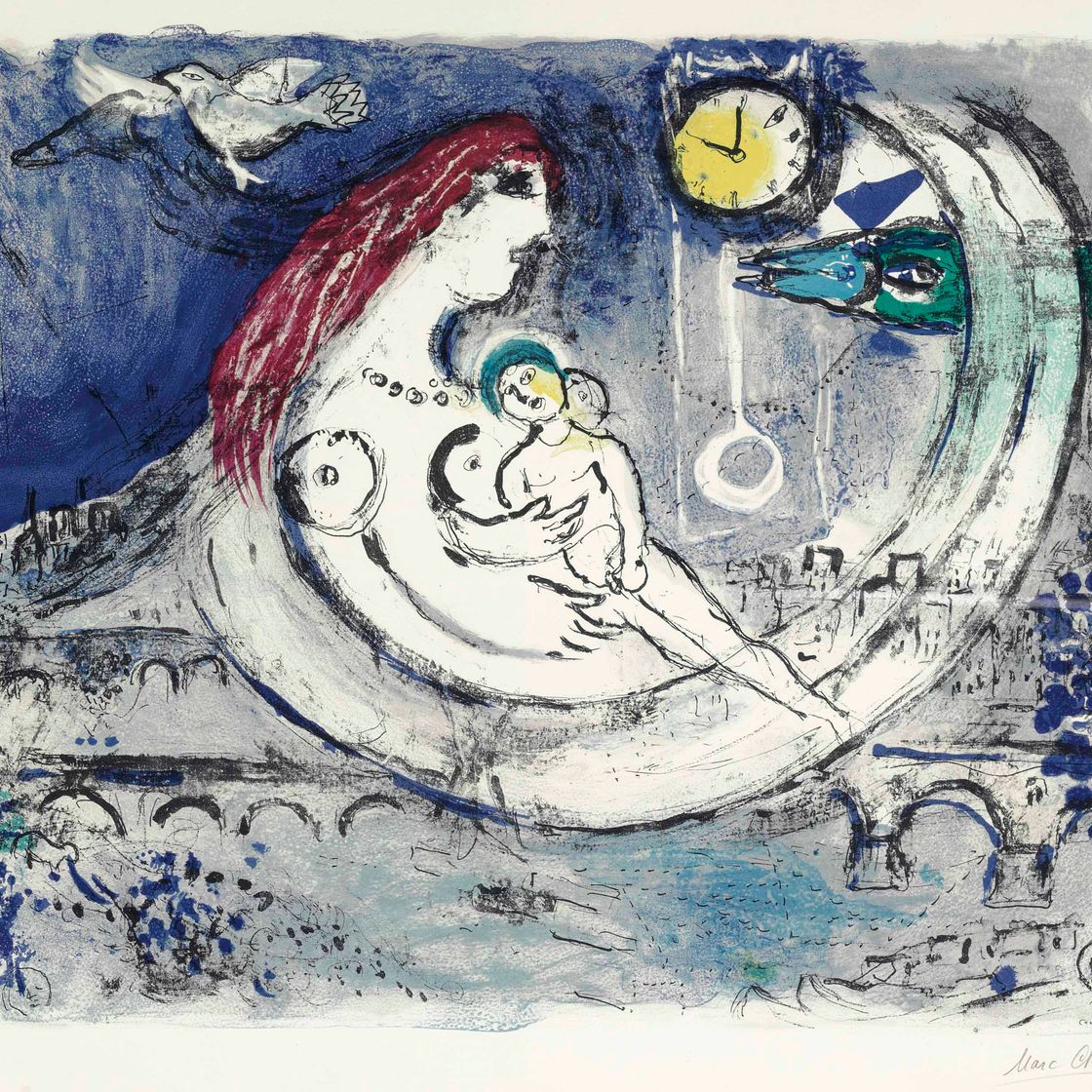 Marc Chagall — Оплата труда Bleu
