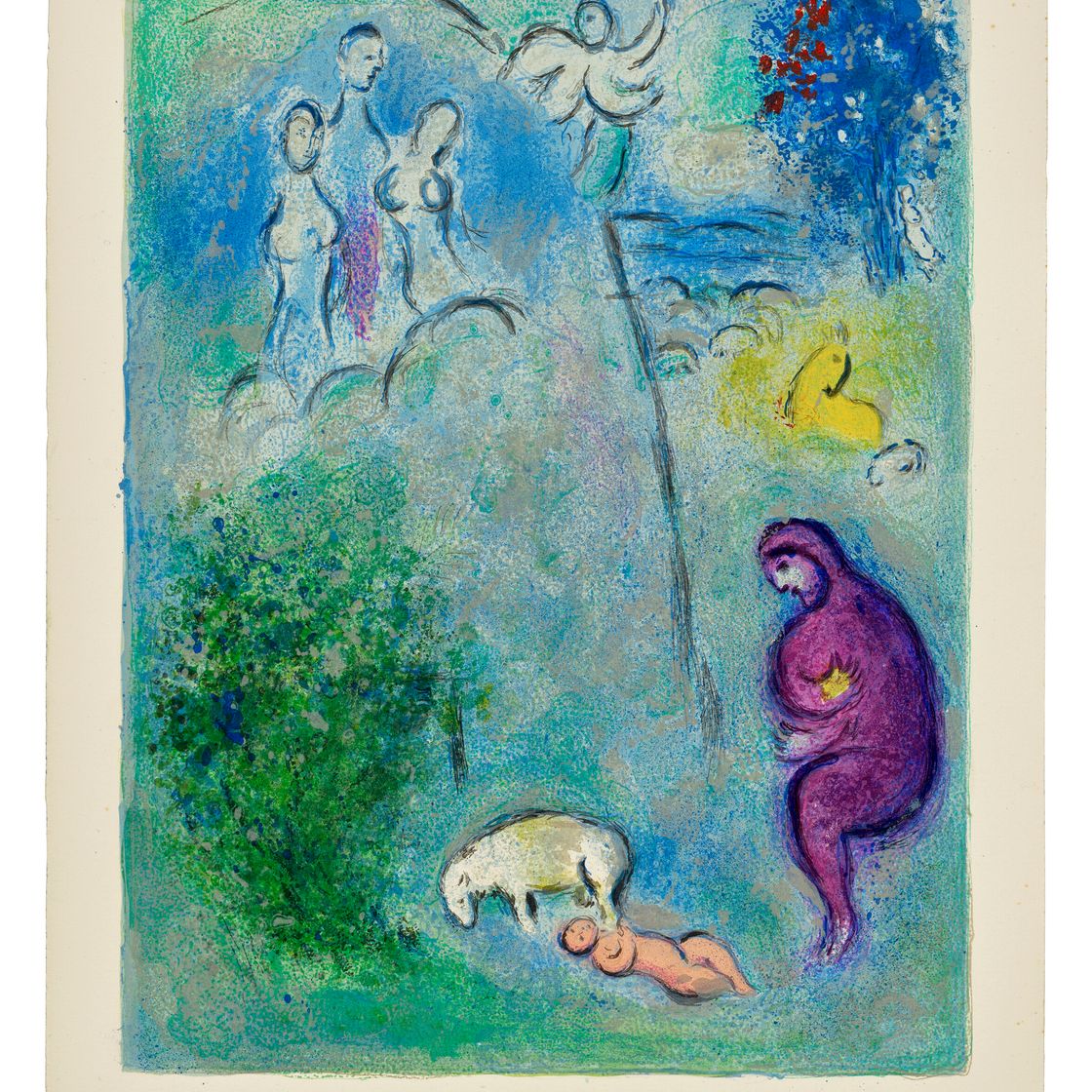 Marc Chagall — Рассказ о Хлое и Дафнисе, от: Дафнис и Хлоя