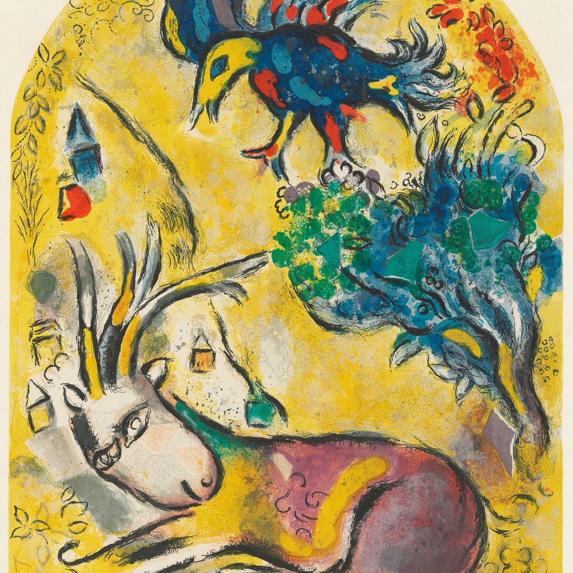 Marc Chagall — Двенадцать макетов витражей для Иерусалима, изображение 11