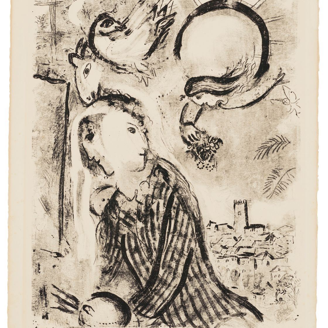 Marc Chagall — Автопортрет весты из карро
