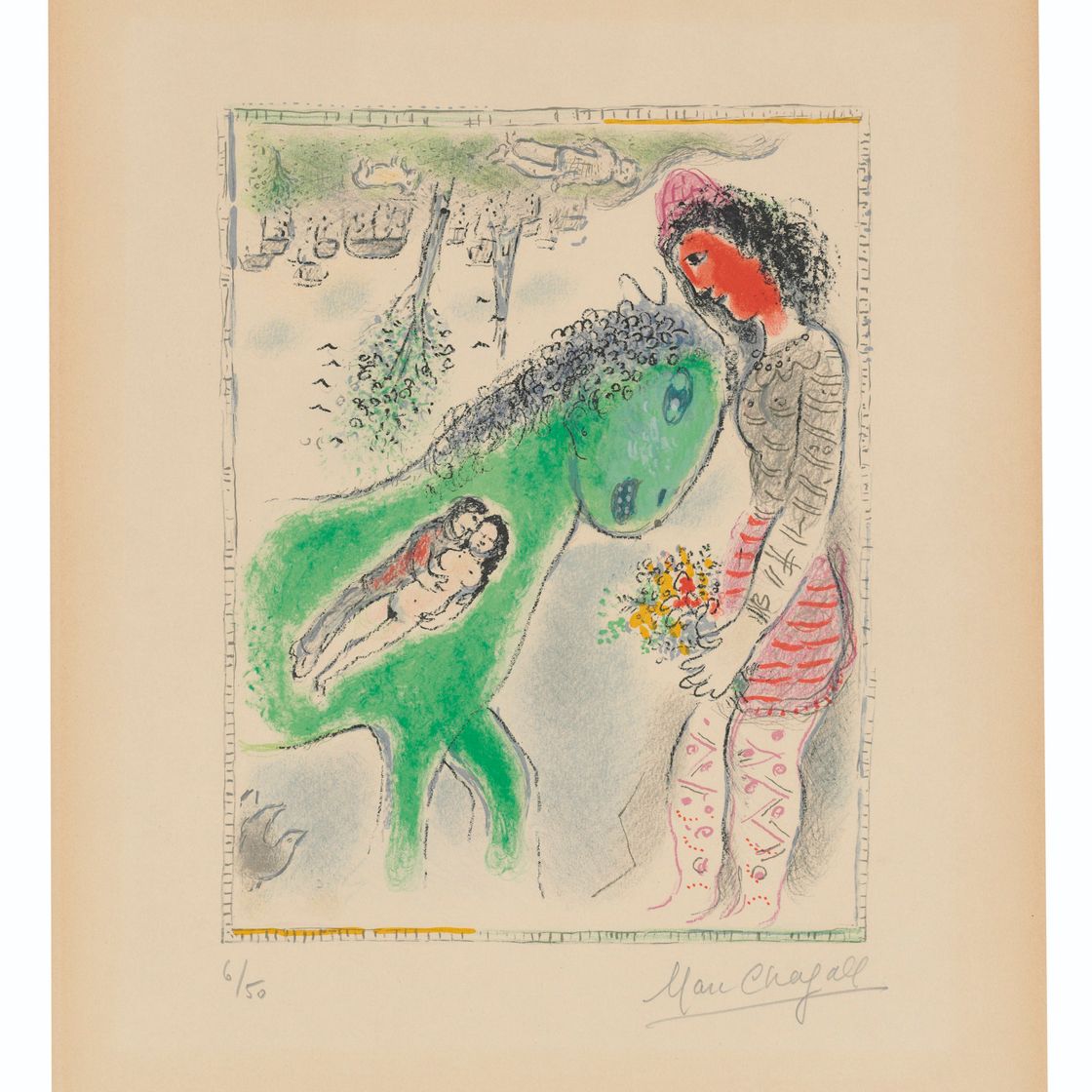 Marc Chagall — Ле шевалье верт, изображение 1