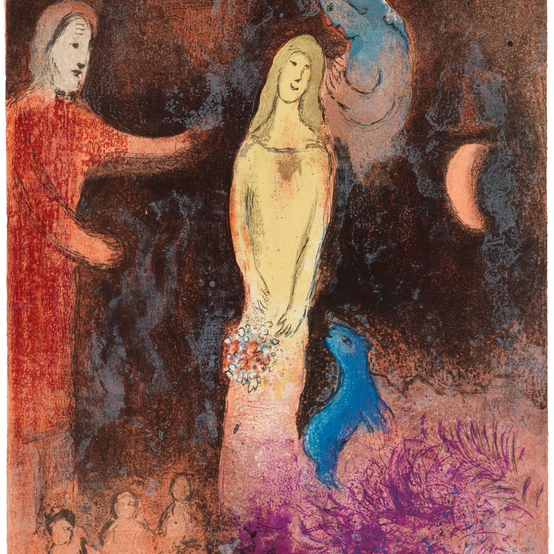 Marc Chagall — Одежда Хлои и прическа для клириков, из "Дафниса и Хлои"