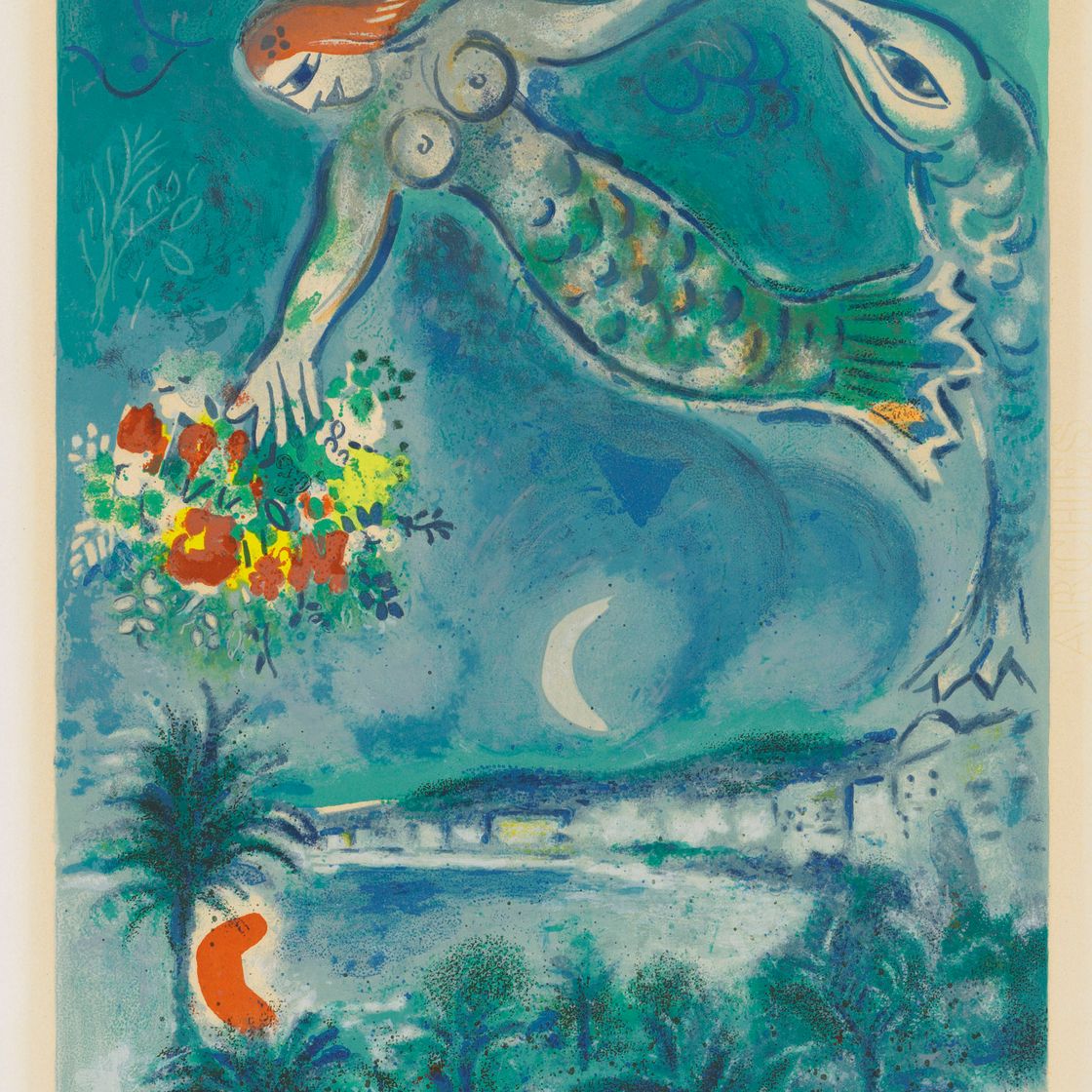 Marc Chagall — Сирен и Пуассон, из Ниццы и Лазурного берега