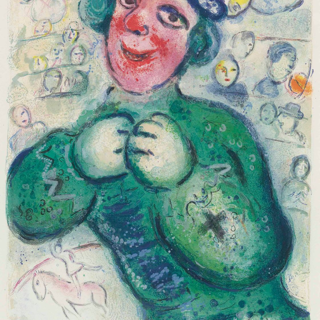 Marc Chagall — Одна тарелка, от: Le Cirque, изображение 1