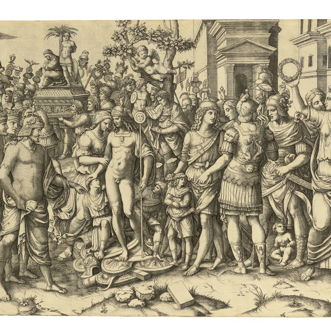 Marcantonio Raimondi — Триумф римского императора