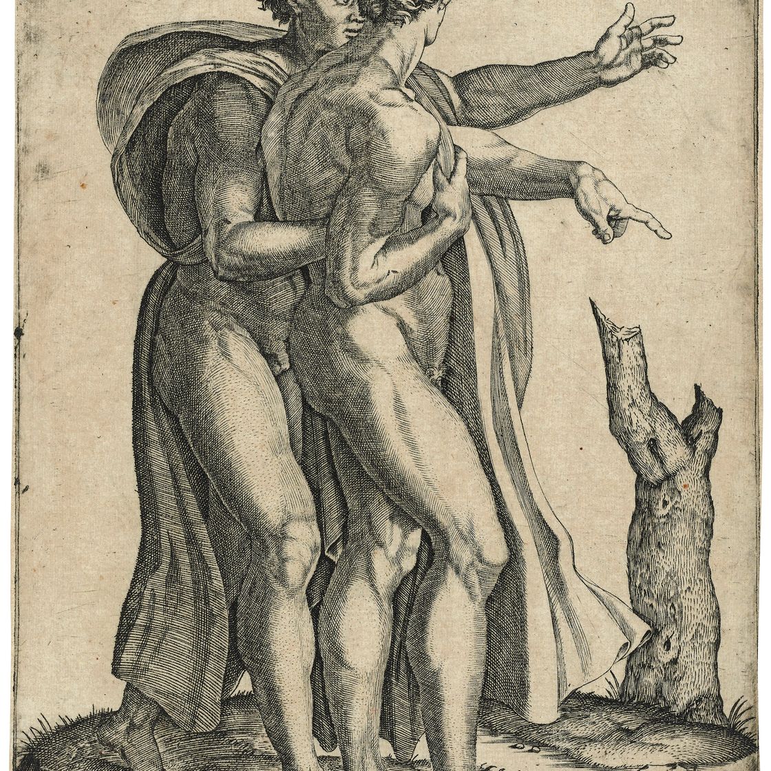 Marcantonio Raimondi — Сыновья Ноя
