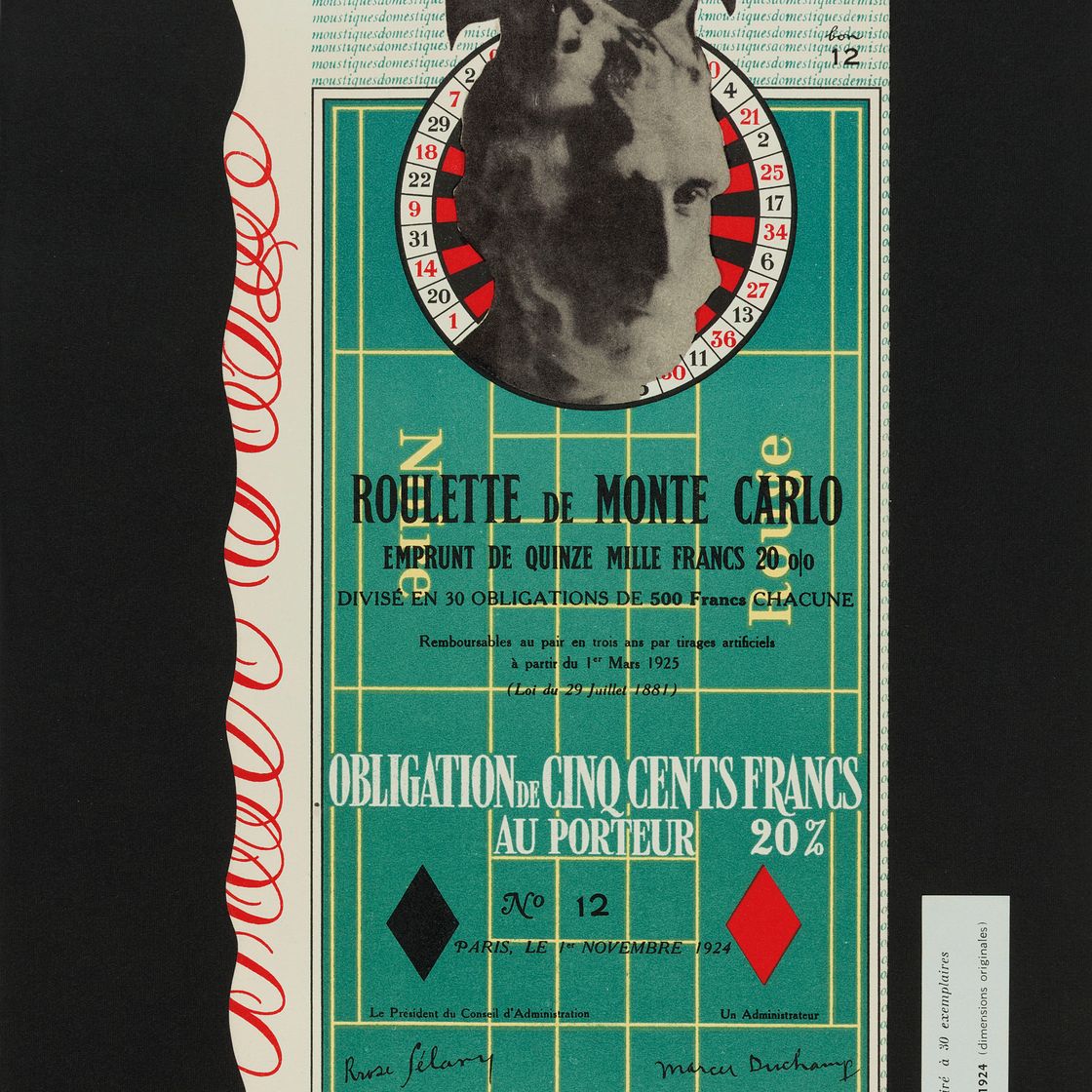 Marcel Duchamp — Картина Марселя Дюшана "Роза Селеви" ("Мальчик в чемодане"), серия F (Bonk 6D, Schwarz 484), изображение 7