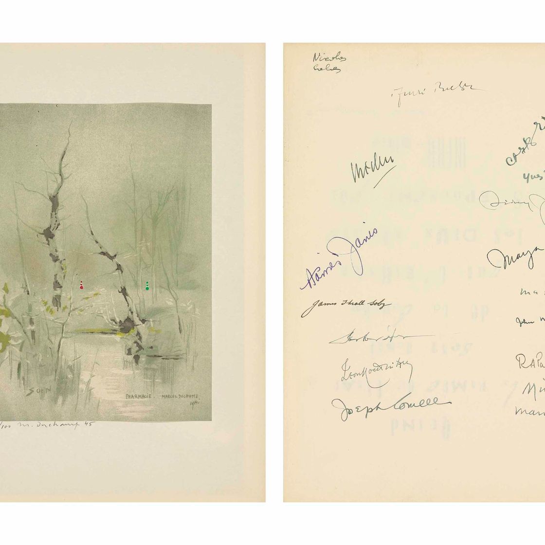 Marcel Duchamp — Различные авторы, View , номер Марселя Дюшана, серия V, № 20, View Inc., Нью-Йорк, 1945 (S. 283b, 508, см. 509; см. Bonk, стр. 168)