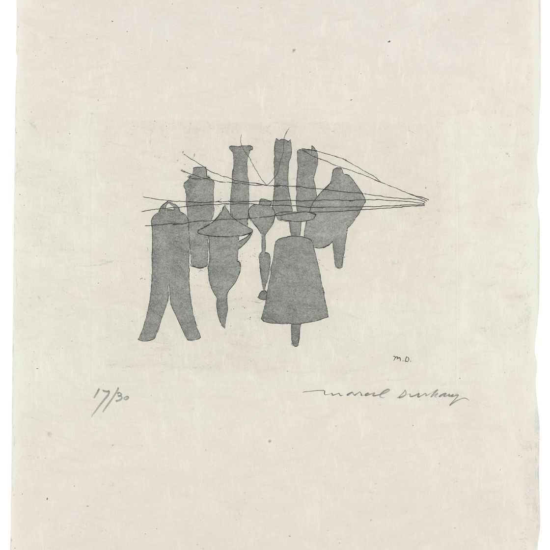 Marcel Duchamp — Девять яблочных формочек из Большого стекла и сопутствующих изделий