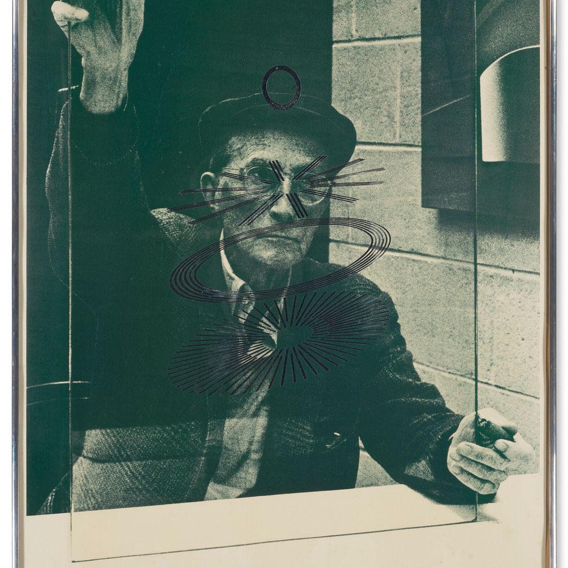 Marcel Duchamp — Афиша выставки почти полного собрания работ Марселя Дюшана в галерее Тейт, 18 июня - 31 июля 1966
