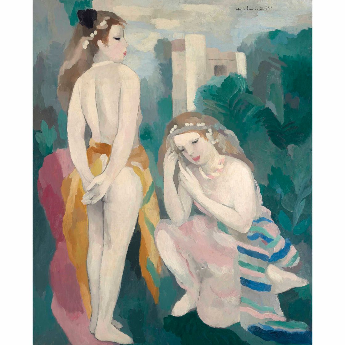 Marie Laurencin — Двое молодых людей живут без денег