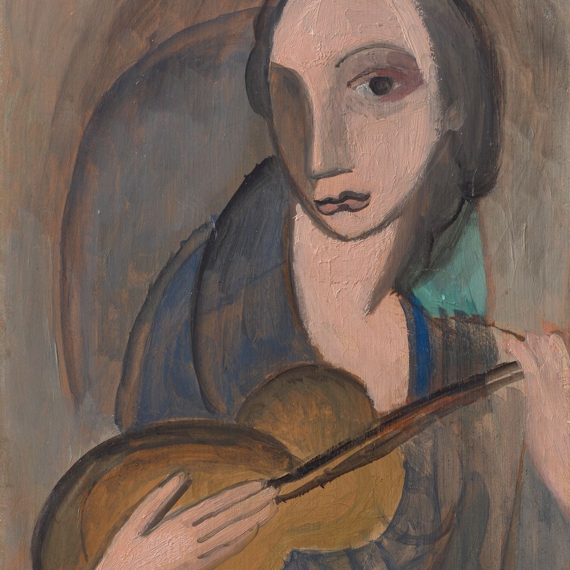 Marie Laurencin — Женщина а-ля гитара, изображение 1