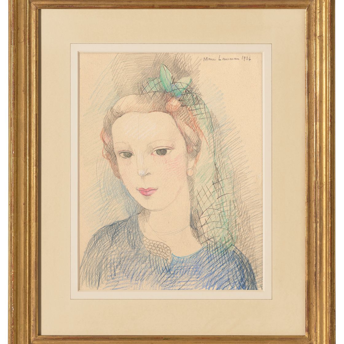 Marie Laurencin — Бюст молодой женщины, изображение 2