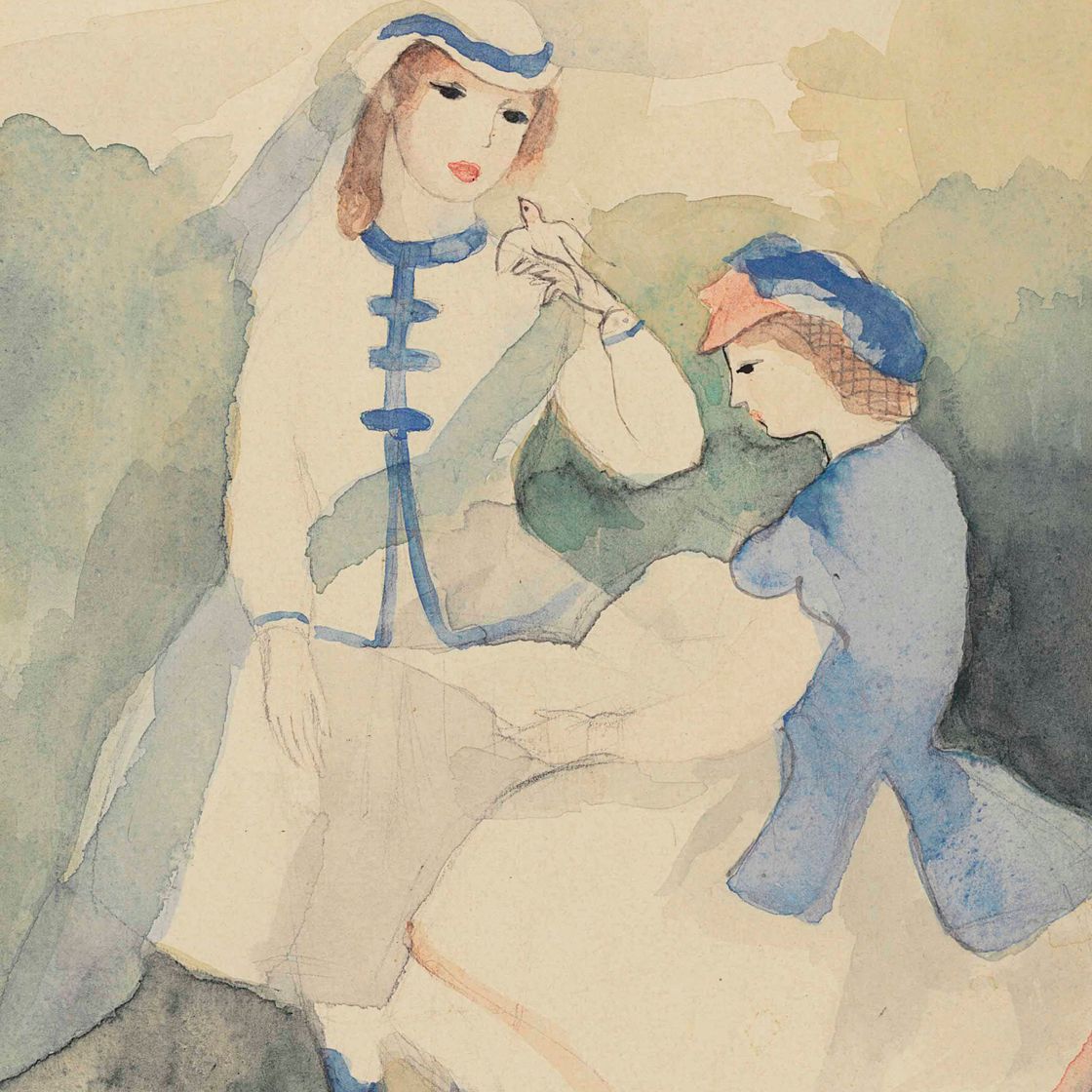 Marie Laurencin — Двое молодых людей живут рядом друг с другом