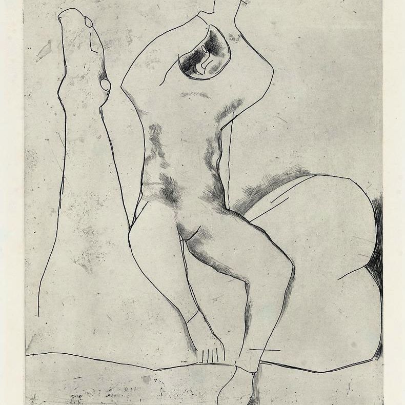 Marino Marini — Джокольере и кавалло, тарелка V от Marino Marini Gravures (Guastalla A99)