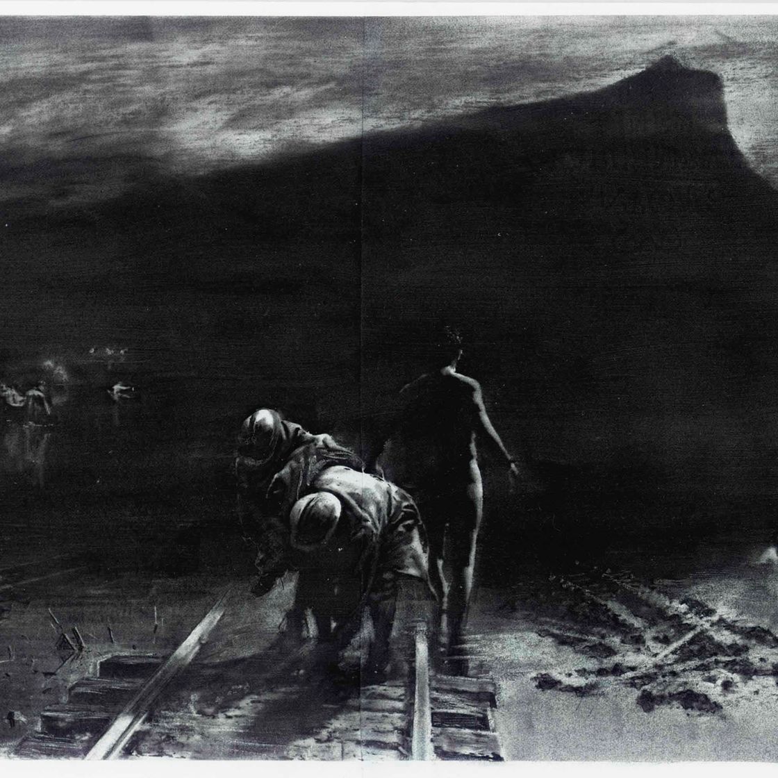 Mark Tansey — Этюд "Тени горы Сент-Виктуар"