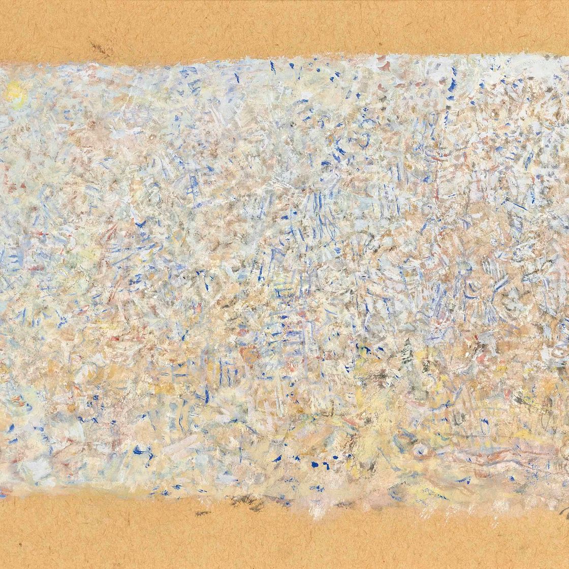 Mark Tobey — Без названия (Синий и желтый)