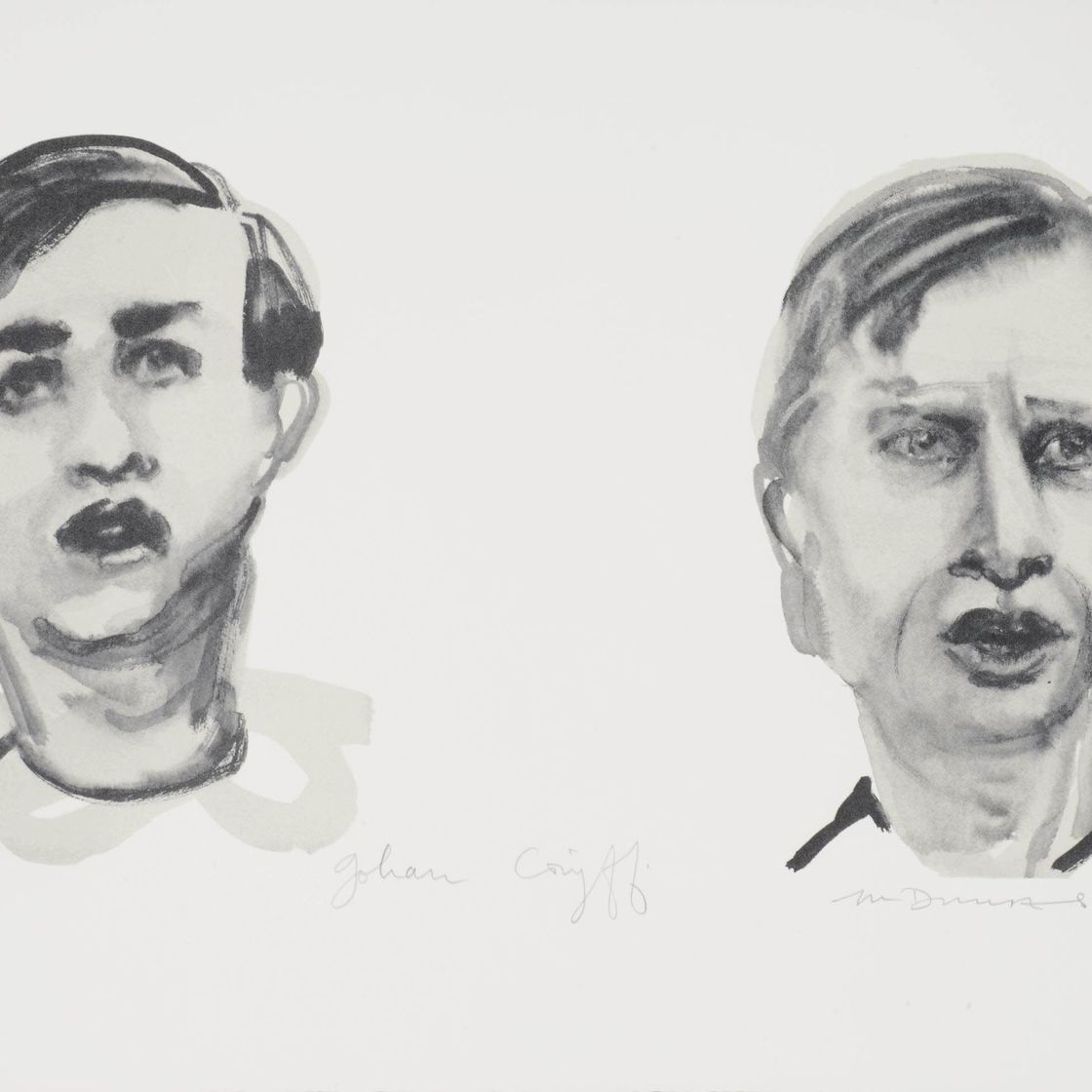 Marlene Dumas — Йохан Кройфф (дубляжный портрет)