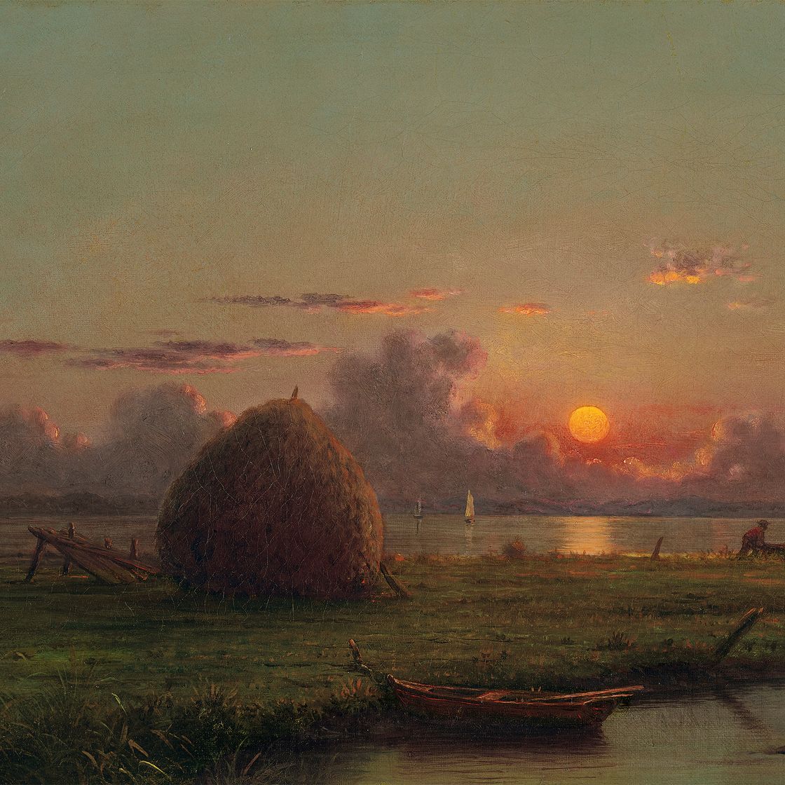 Martin Johnson Heade — Стог сена на закате