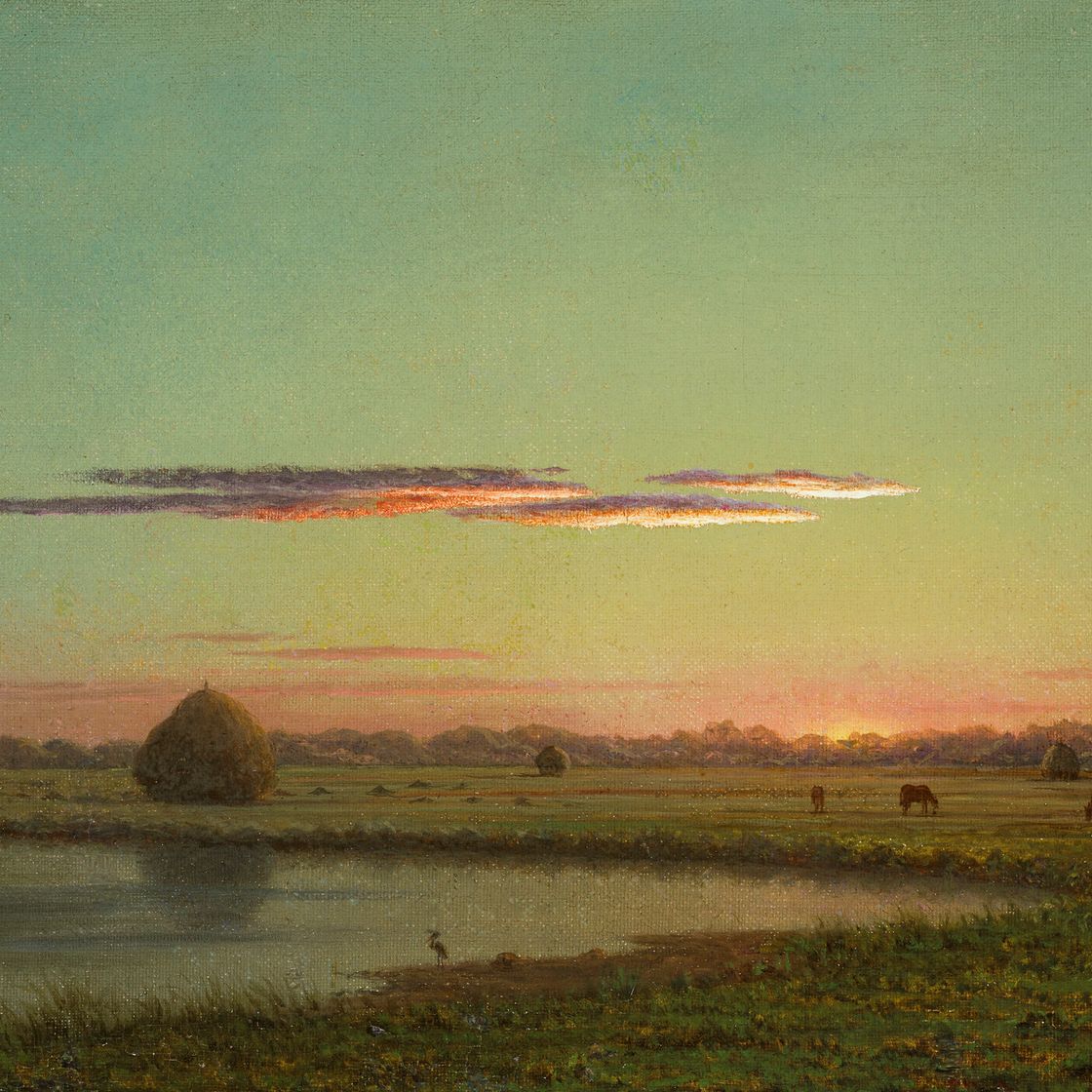 Martin Johnson Heade — Болотная сцена на закате, изображение 1